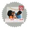 Light Grey Suede Mat Board for 12x12 Frames - Fits 10x10 Photos